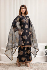 Black Suit with Pattern