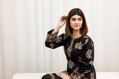 Black Suit with Pattern