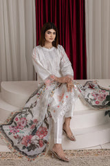 White 3Pcs Suit